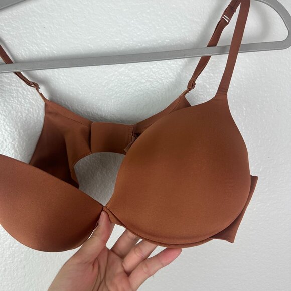 Skims Ultimate Teardrop Push Up Bra 36B Burnt Orange Everyday Lightweight - Picture 2 of 5